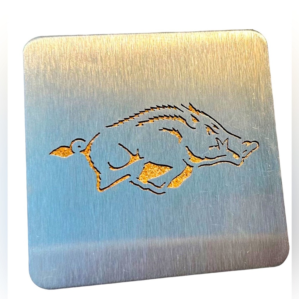 Set of 2 Arkansas Razorback Drink Coasters